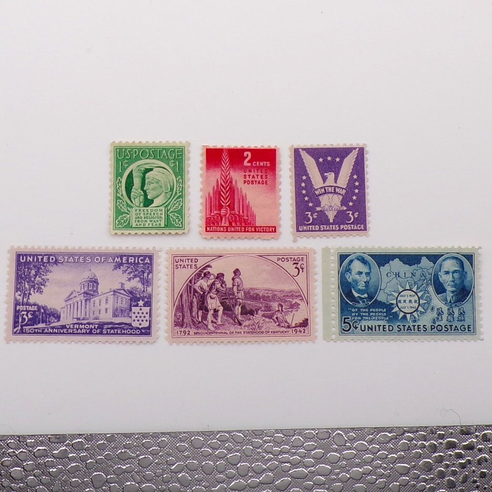 1941-43 United States Commemorative Stamp Year Set